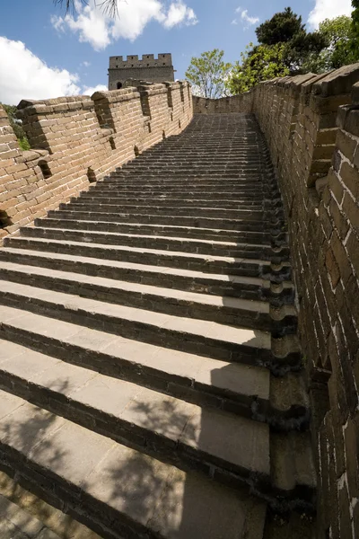 Stock image Restored Steps Mutianyu Great Wall, Beijing, China