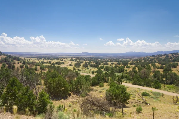 Pouště jižně od santa Fé, Nové Mexiko — Stock fotografie