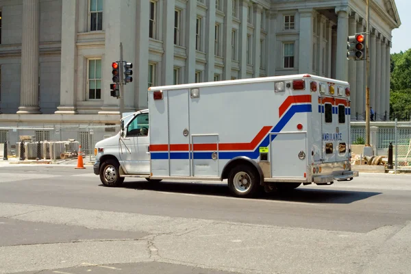 stock image Ambulance on Street Treasury Department Washington