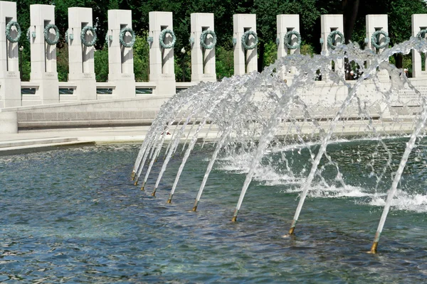 喷泉国家二战纪念华盛顿 — 图库照片
