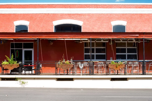 Facade Southwest Cafe Restaurant Sidewalk United States — Stock Photo, Image