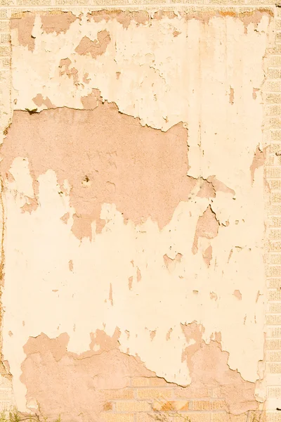 Verweerde verf peeling schilferen van adobe muur — Stockfoto