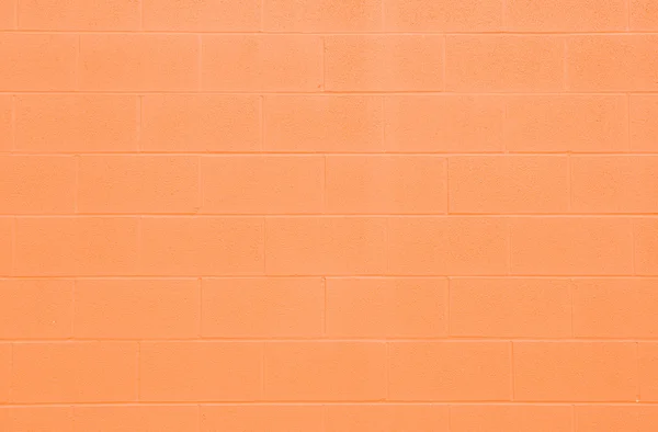 Full Frame Orange Cinderblock Wall — Stock Photo, Image