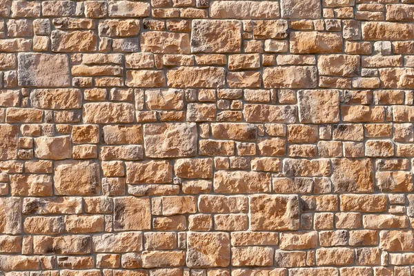Tightly Packed Full Frame Stone Wall — Stock Photo, Image