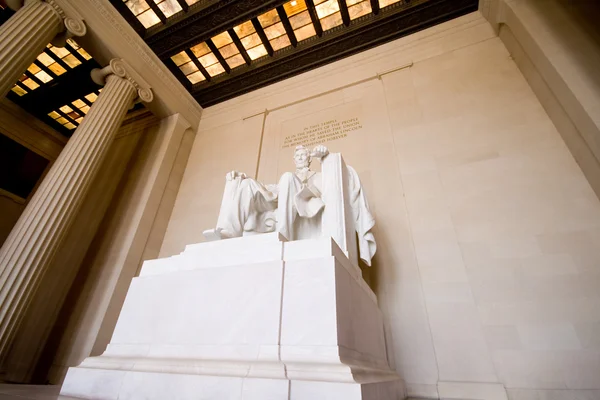 Estátua do Memorial Lincoln Washington DC EUA — Fotografia de Stock