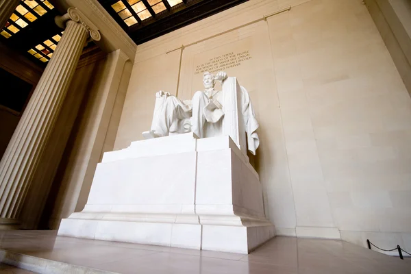 林肯纪念雕像美国华盛顿特区 — 图库照片