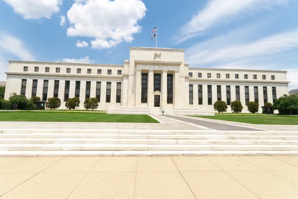 Bank rezerw federalnych budynku washington dc, Stany Zjednoczone Ameryki — Zdjęcie stockowe