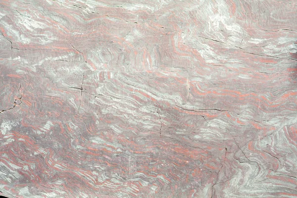 줄무늬 변성 바위 표면의 전체 프레임 클로즈업 — 스톡 사진