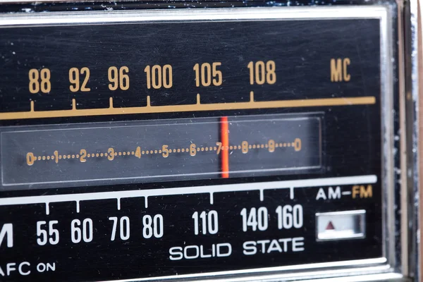 Tuning Display Partie de Radio Vintage — Photo