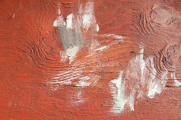 XXXL marco completo primer plano tablero rojo pintura blanca mancha —  Fotos de Stock