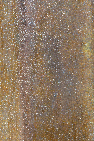XXXL Full Frame Corroded Brushed Brass Metal Pole Paint Flecks — Stock Photo, Image