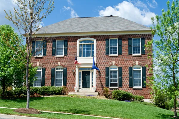 Brick Single Family House Home Suburban MD USA Stock Picture