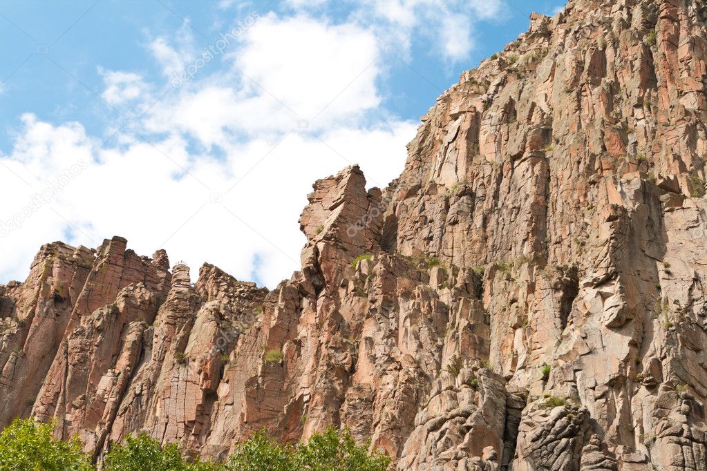 Cimarron Canyon Cliff Sangre de Cristo Mountain US