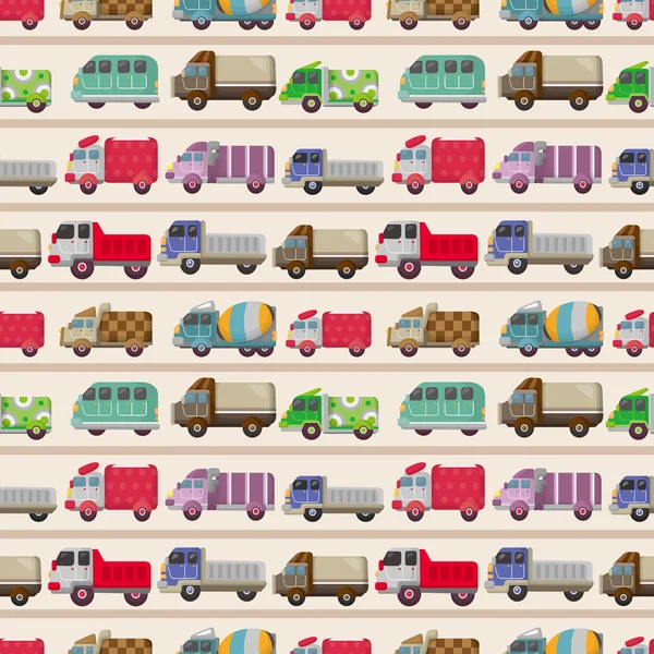 Άνευ ραφής φορτηγό μοτίβο — Διανυσματικό Αρχείο