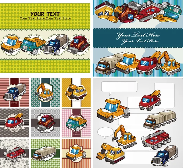 Truckkarte — Stockvektor