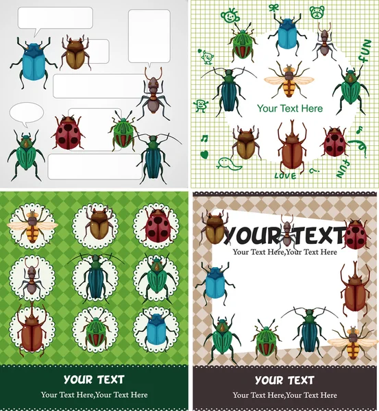 Carte de bug — Image vectorielle