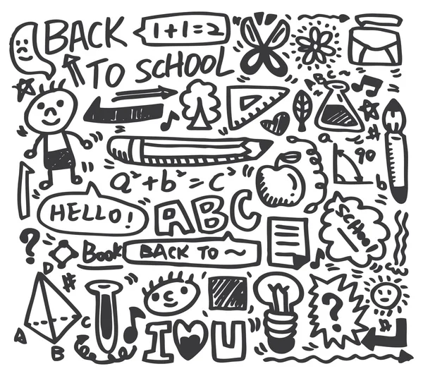 Doodle σχολείο — Διανυσματικό Αρχείο