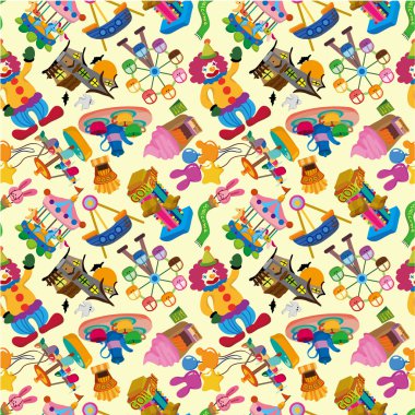 seamless playground pattern clipart