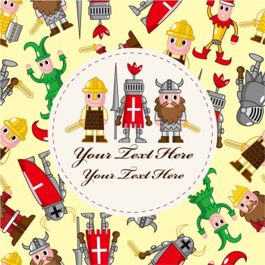 medieval card clipart