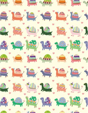 seamless tortoise pattern clipart