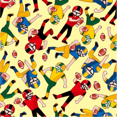 seamless football pattern clipart