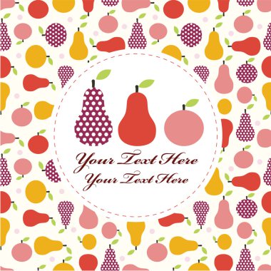 fruit card clipart