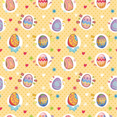 seamless easter egg pattern clipart