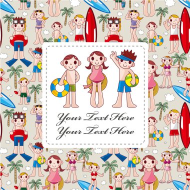 summer card clipart