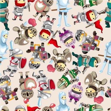 seamless Knight pattern clipart