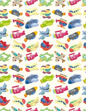 seamless airplane pattern clipart