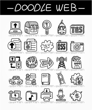 Web doodle Icon set