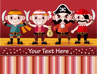 cartoon pirate card clipart