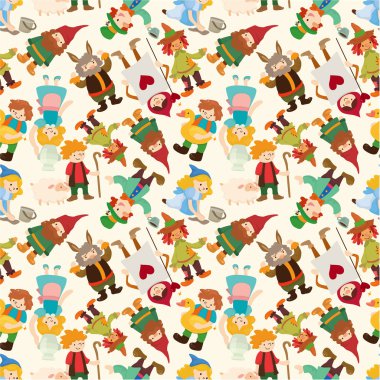 cartoon story seamless pattern clipart