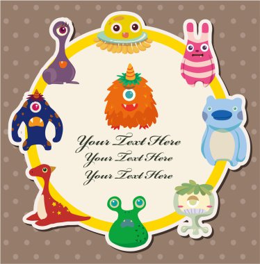 monster card clipart