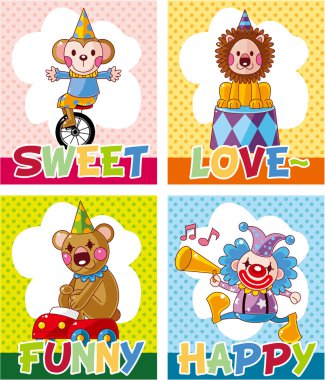 circus card clipart