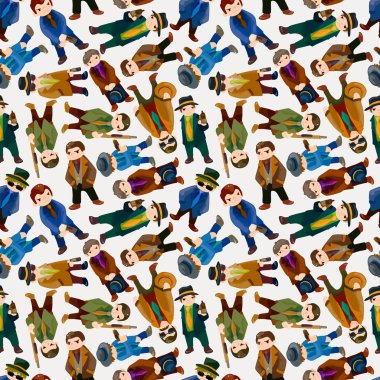 seamless mafia pattern clipart