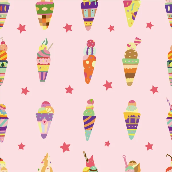 stock vector seamless ice cream pattern