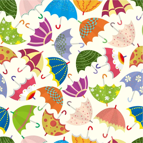 シームレスな傘のパターン — ストックベクタ