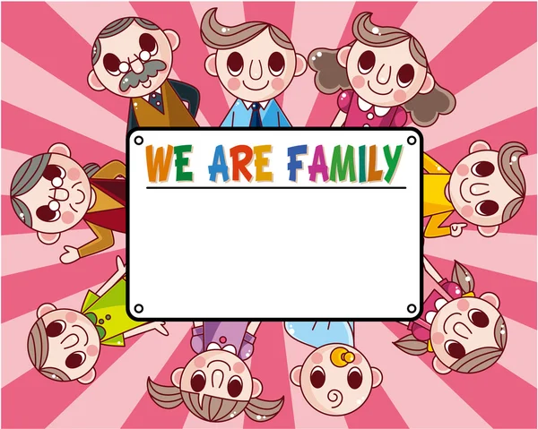 Rodinná karta — Stockový vektor
