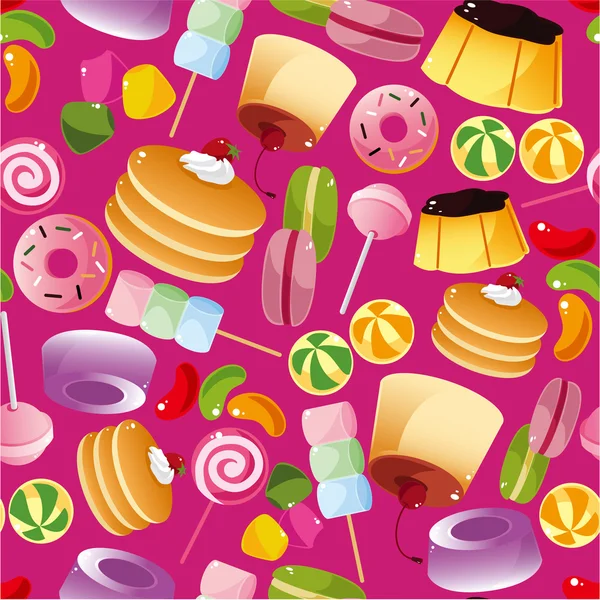 Seamless candy pattern — Stock Vector