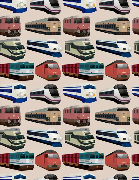 Seamless train pattern — Stock Vector