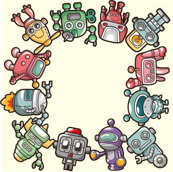 Carte robot — Image vectorielle