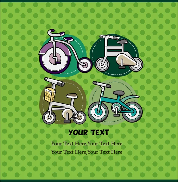 Carte vélo — Image vectorielle