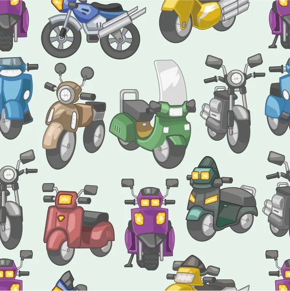 Sömlös motorcykel mönster — Stock vektor