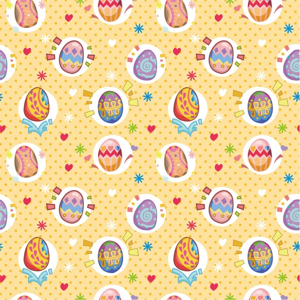 원활한 부활절 달걀 패턴 — 스톡 벡터