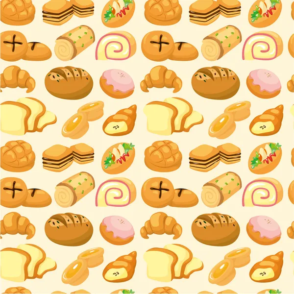 Modèle de pain sans couture — Image vectorielle