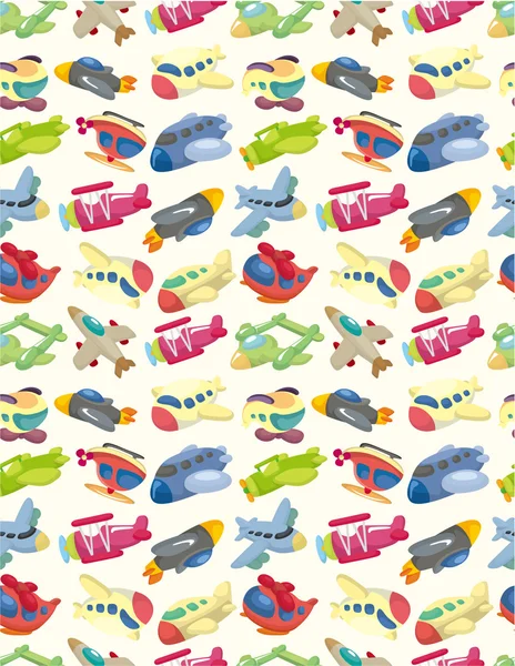 Seamless airplane pattern — Stock Vector
