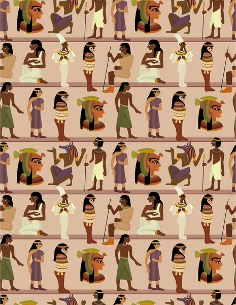 Naadloze farao patroon — Stockvector