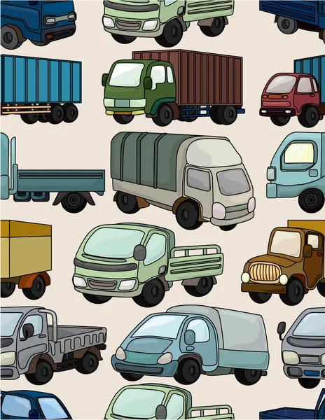 Padrão de caminhão sem costura — Vetor de Stock