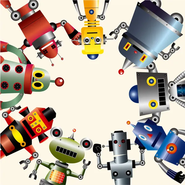 Tarjeta robot — Archivo Imágenes Vectoriales